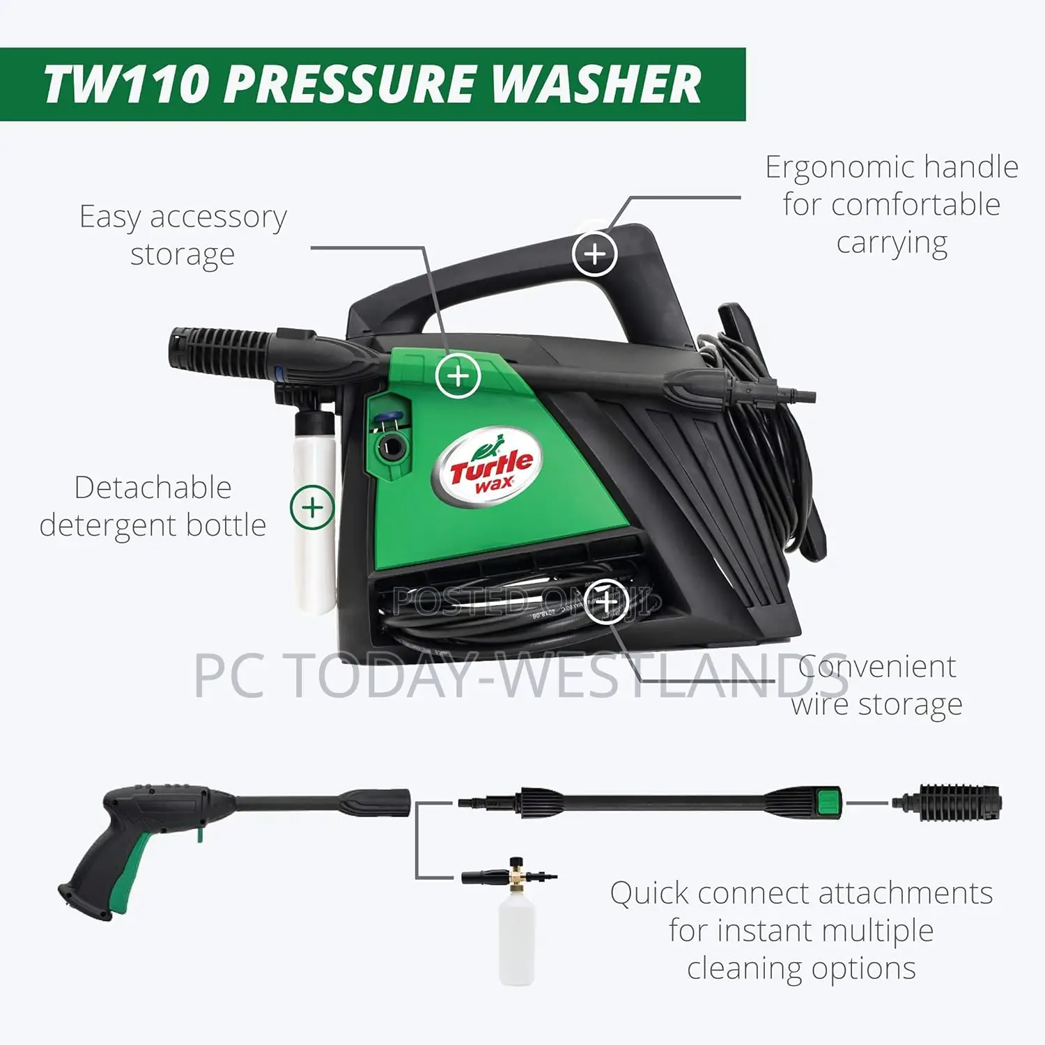 Turtle Wax Tw110 | Multi-purpose High-pressure Washer