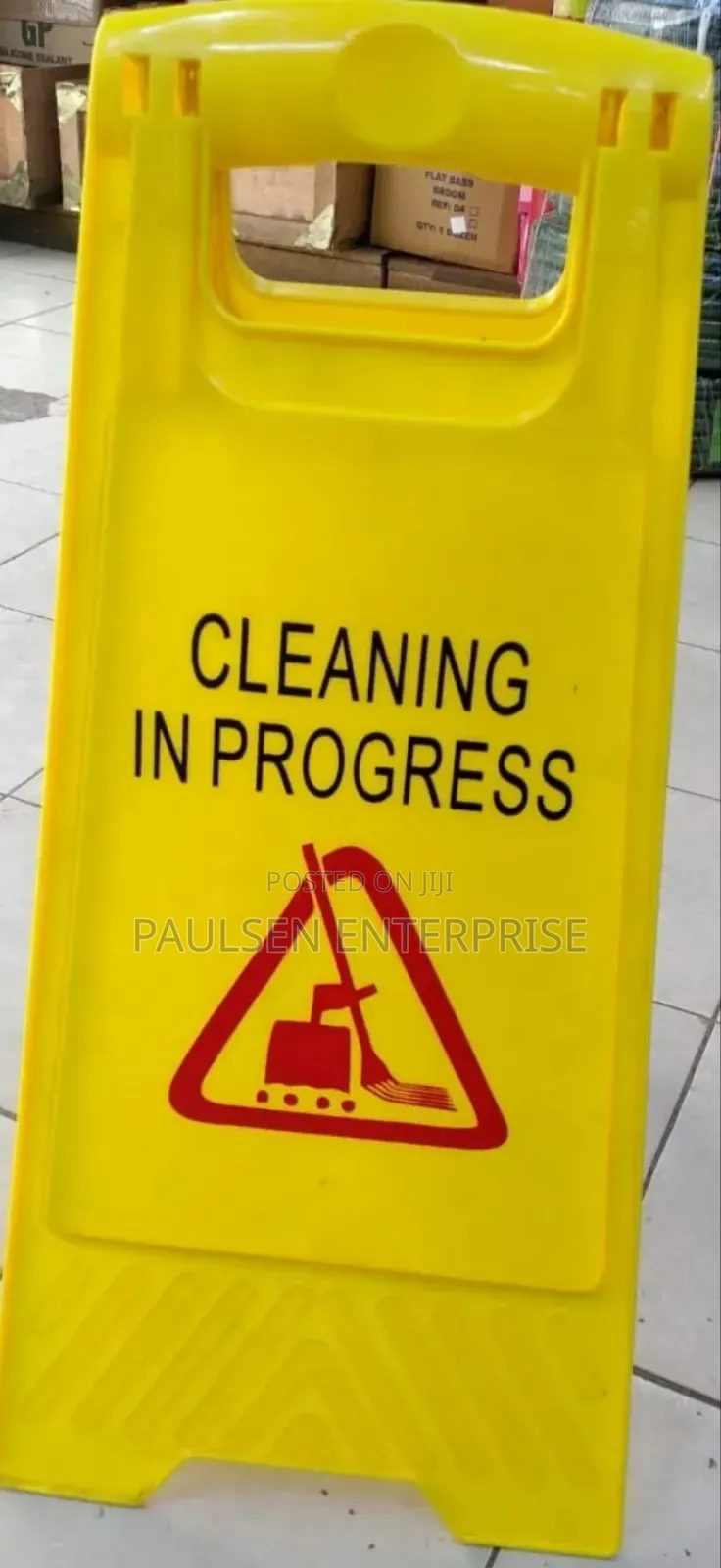 Cleaning Singage(Cleaning,Wet,Work On Progress)