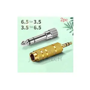 3.5mm Male to 6.5mm Female Jack Adapter/ 6.5 Male to 3.5 Fe
