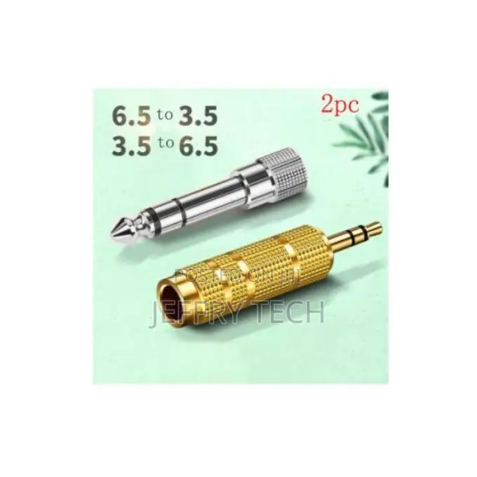 3.5mm Male to 6.5mm Female Jack Adapter/ 6.5 Male to 3.5 Fe