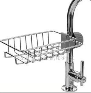 Stainless Steel Faucet Rack / Sink Tidy With Towel Rack