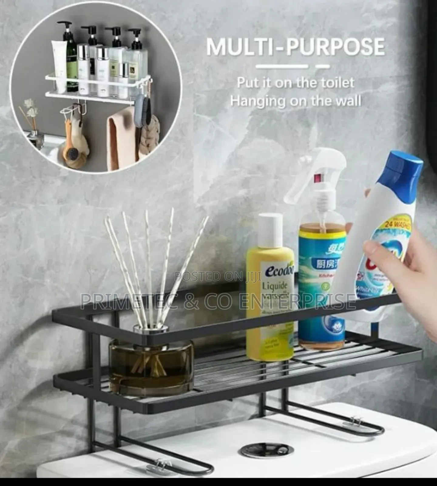 Single Layer Over the Toilet Rack/Shelf Bathroom