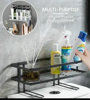 Single Layer Over the Toilet Rack/Shelf Bathroom