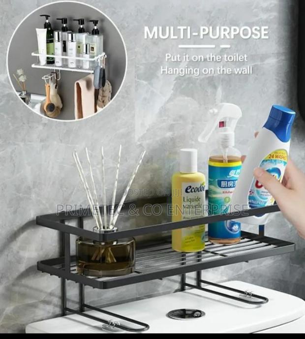 Single Layer Over the Toilet Rack/Shelf Bathroom - thumbnail 2