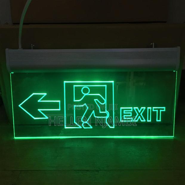 Green Led Exit Sign - main view