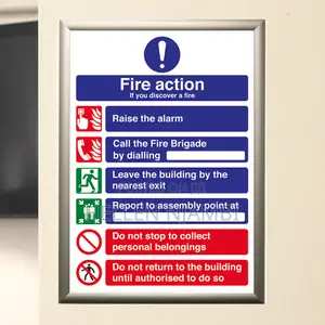 Fire Action Plan With Clear Safety Instructions
