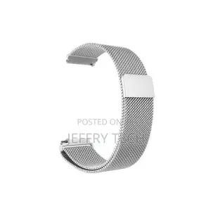 20mm Stainless Steel Magnetic Buckle Bracelet Silver - Unive