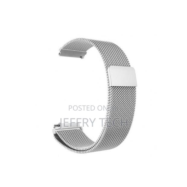 20mm Stainless Steel Magnetic Buckle Bracelet Silver - Unive