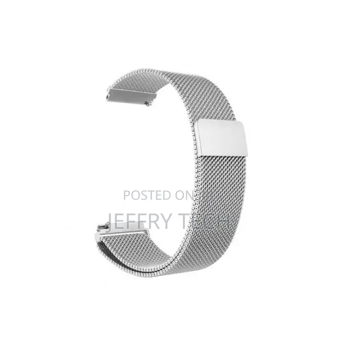 20mm Stainless Steel Magnetic Buckle Bracelet Silver - Unive