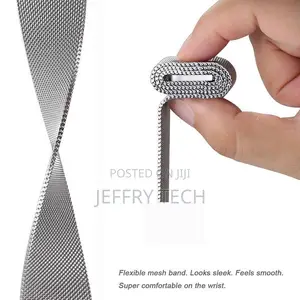 20mm Stainless Steel Magnetic Buckle Bracelet Silver - Unive