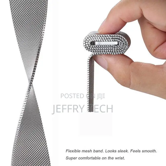 20mm Stainless Steel Magnetic Buckle Bracelet Silver - Unive
