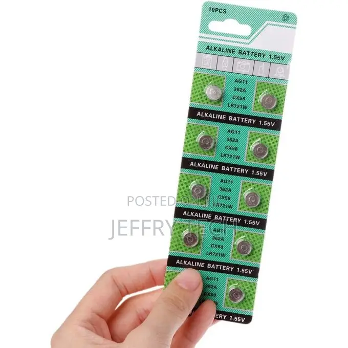 Lot 10 Batteries Ag11 / 362 362a / Cx58 / Lr721 / Lr421w 1.5