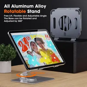 Adjustable Aluminum Tablet Stand for iPad, 360 Rotating Ris