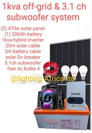 1kva Off-Grid System 3.1ch Sound System