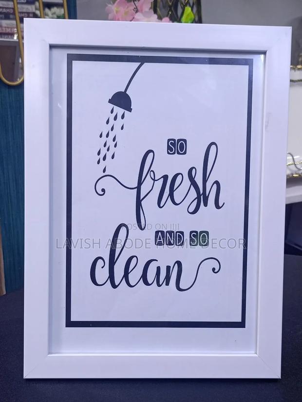 A5 Washroom Bathroom Frame Wall Decor - main view