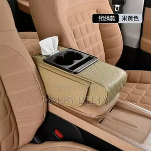 *Auto Center Console Armrest Cushion With 2 Cup Holder