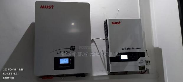 5.5kva Hybrid Inverter 5.12kwh Lithium (6) 615w Solar