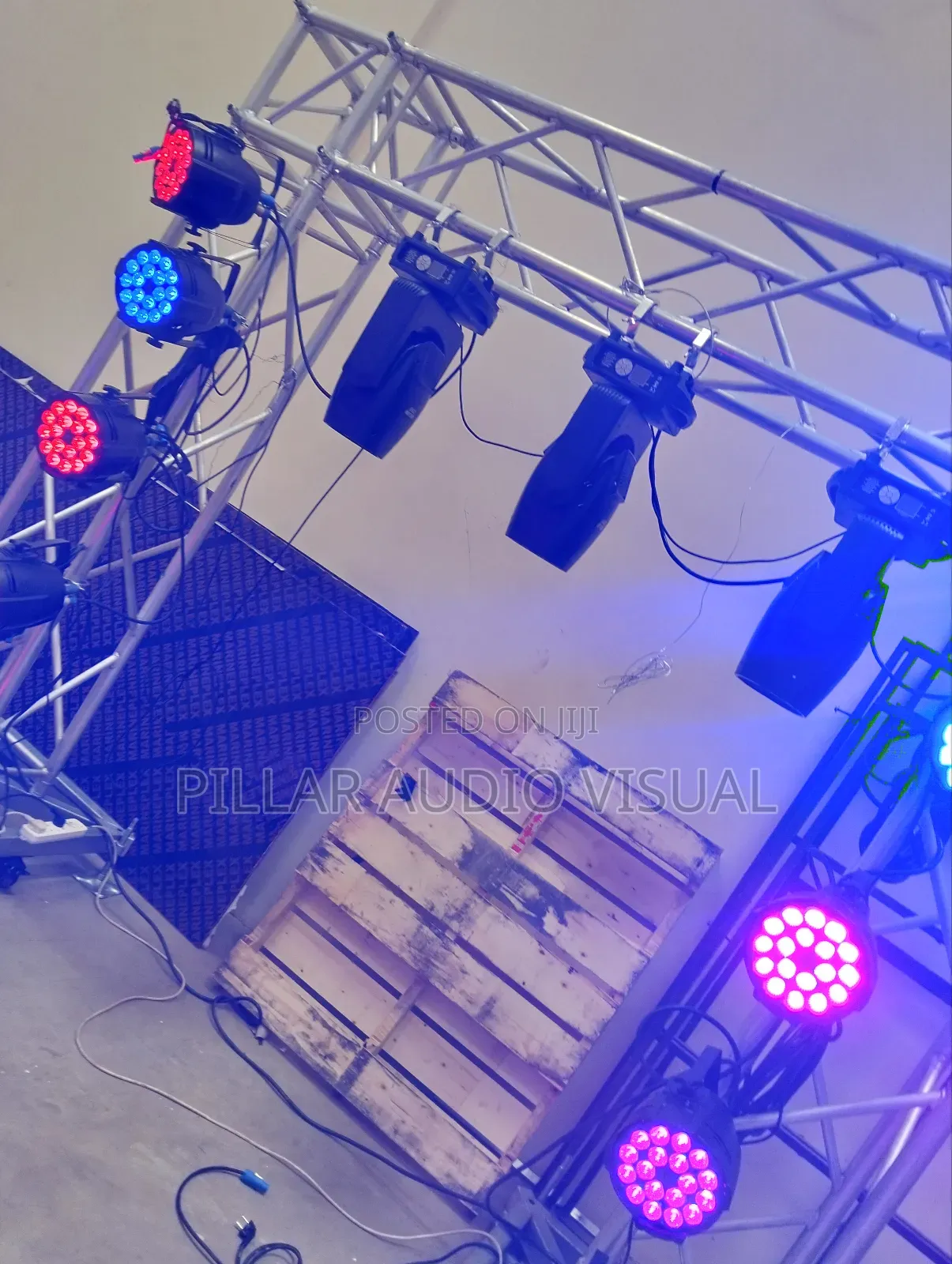 Call Pillar for Parcans Moving Heads Rentals