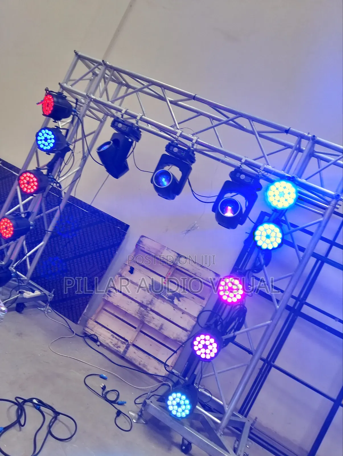 Call Pillar for Parcans Moving Heads Rentals