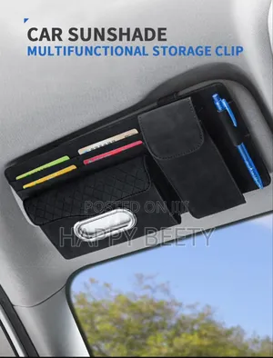 *Multifunctional Car Sun Visor Organizer*