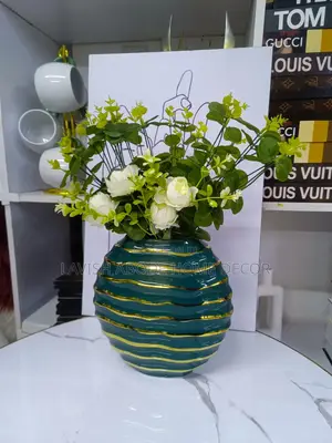 Ceramic Deep Teal Color Large Flower Vase