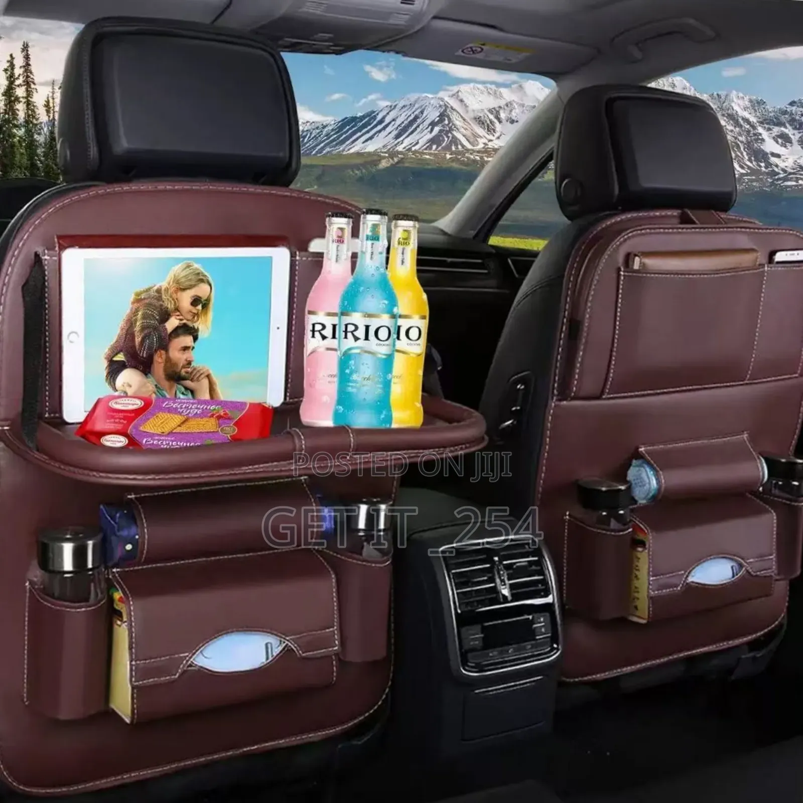 Multifunctional Car Back Seat Storage Bag With Dinning