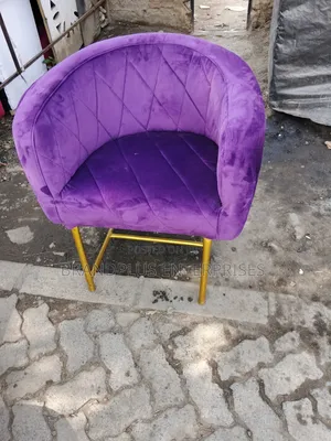 Velvet Purple Styling/Manicure Seat