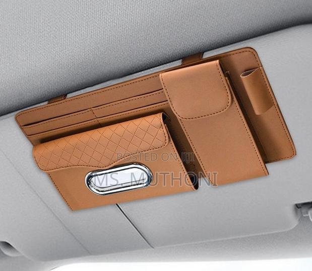 Pu Leather Multifunctional Car Sun Visor Organizer* - main view