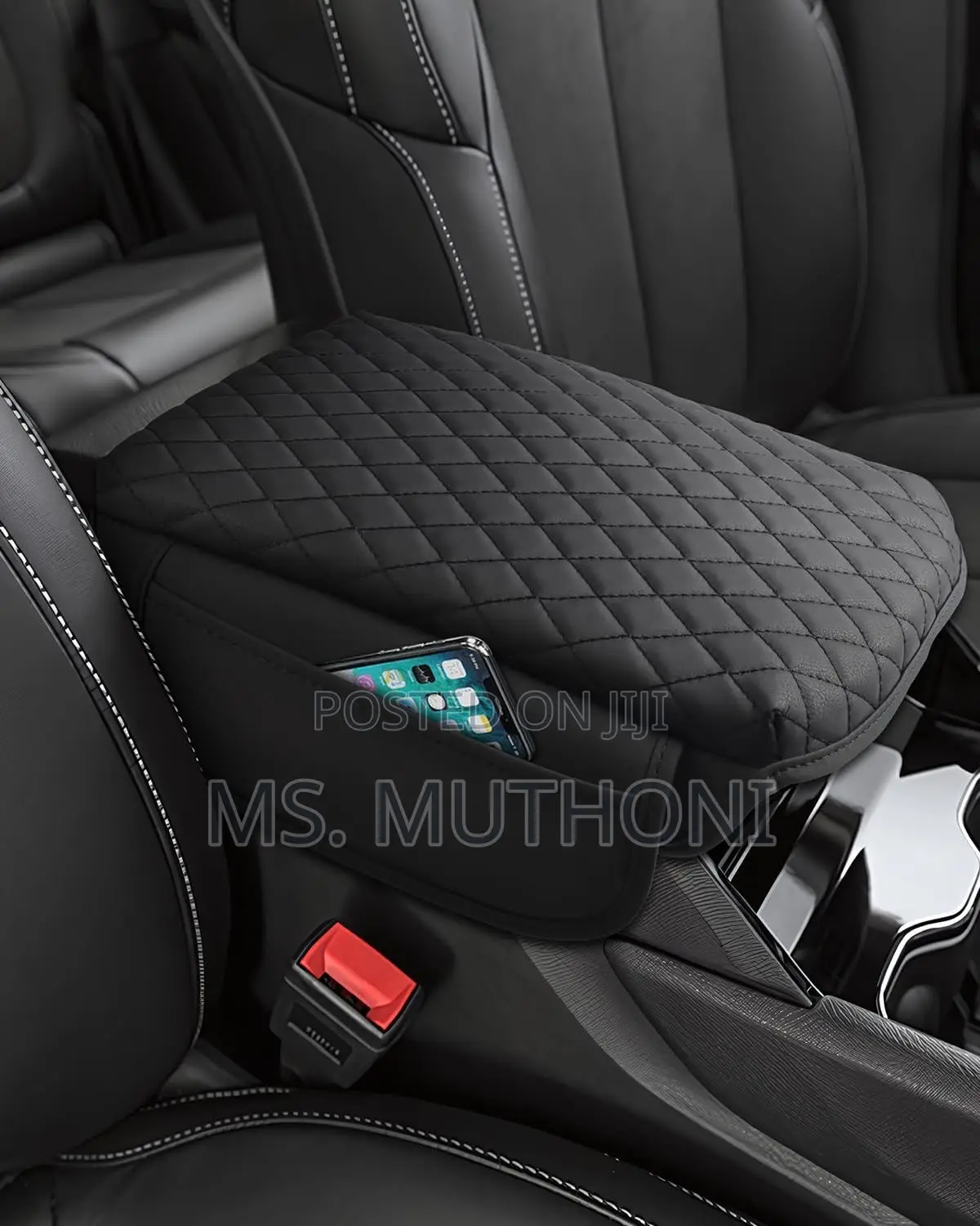 Universal Car Armrest Pad With Side Storage*
