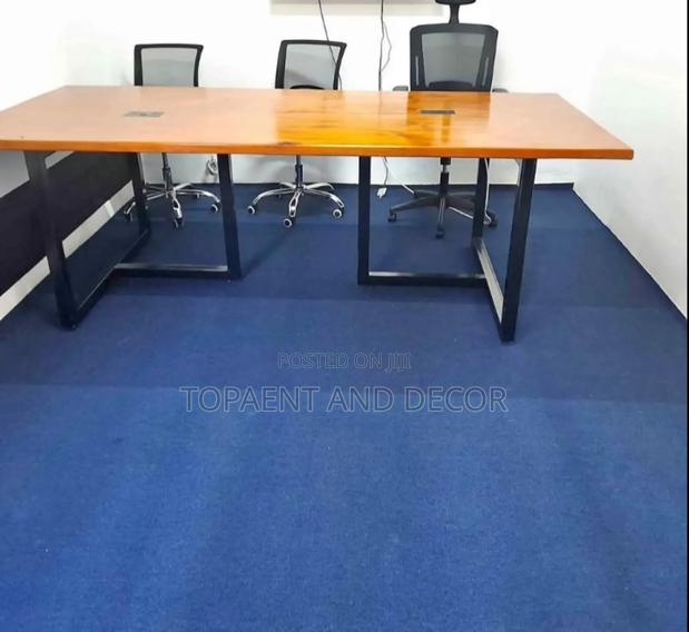 Blue Wall to Wall Carpet Installed in Staffroom Fir Decor