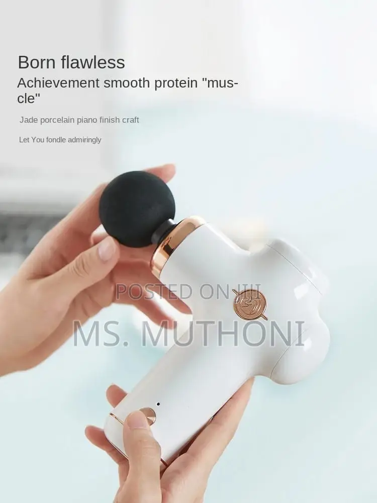 White Portable Mini Monica Massage Gun For Women*
