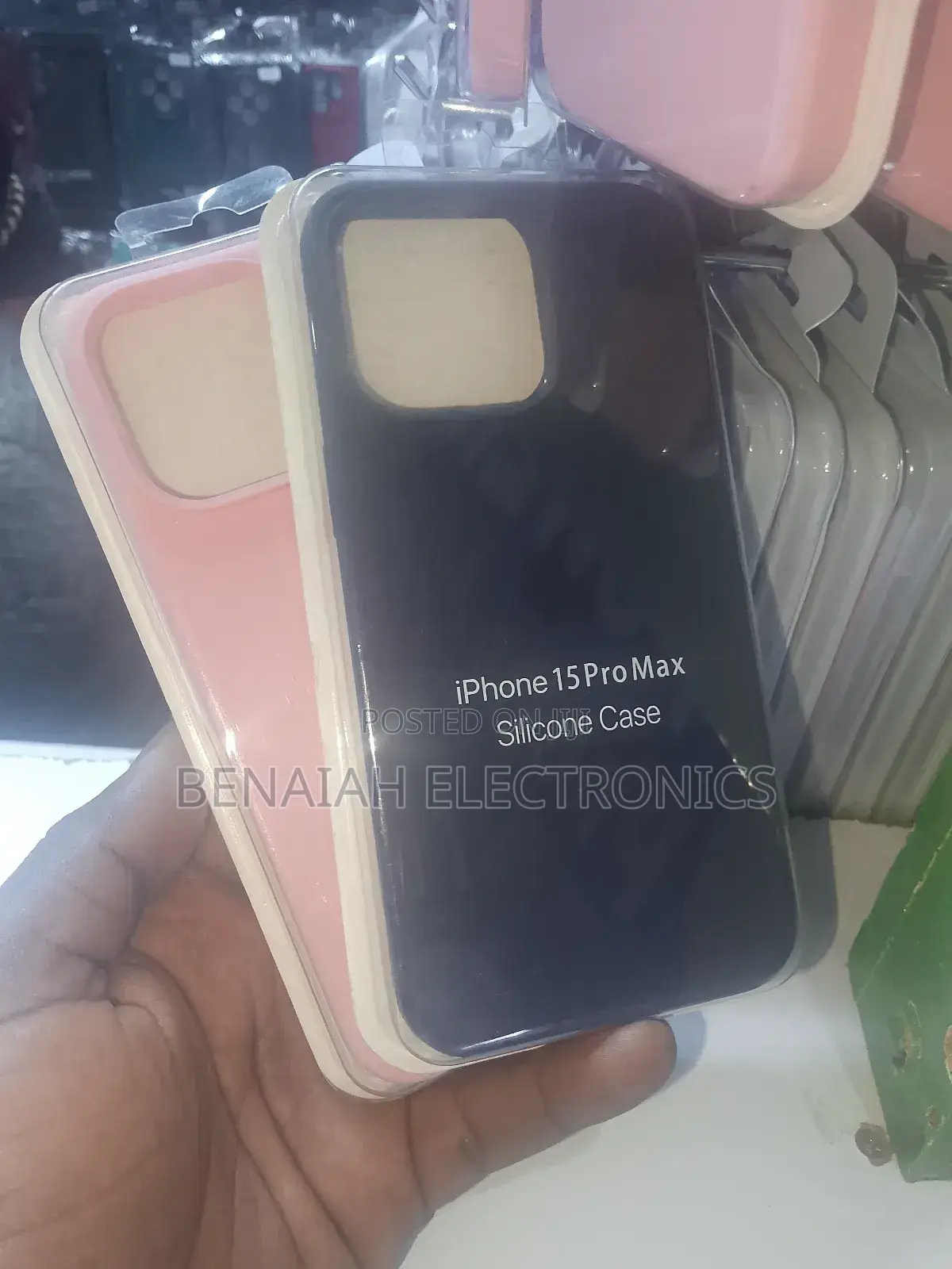 iPhone 15 Pro Max Silicone Case.(All Colors)