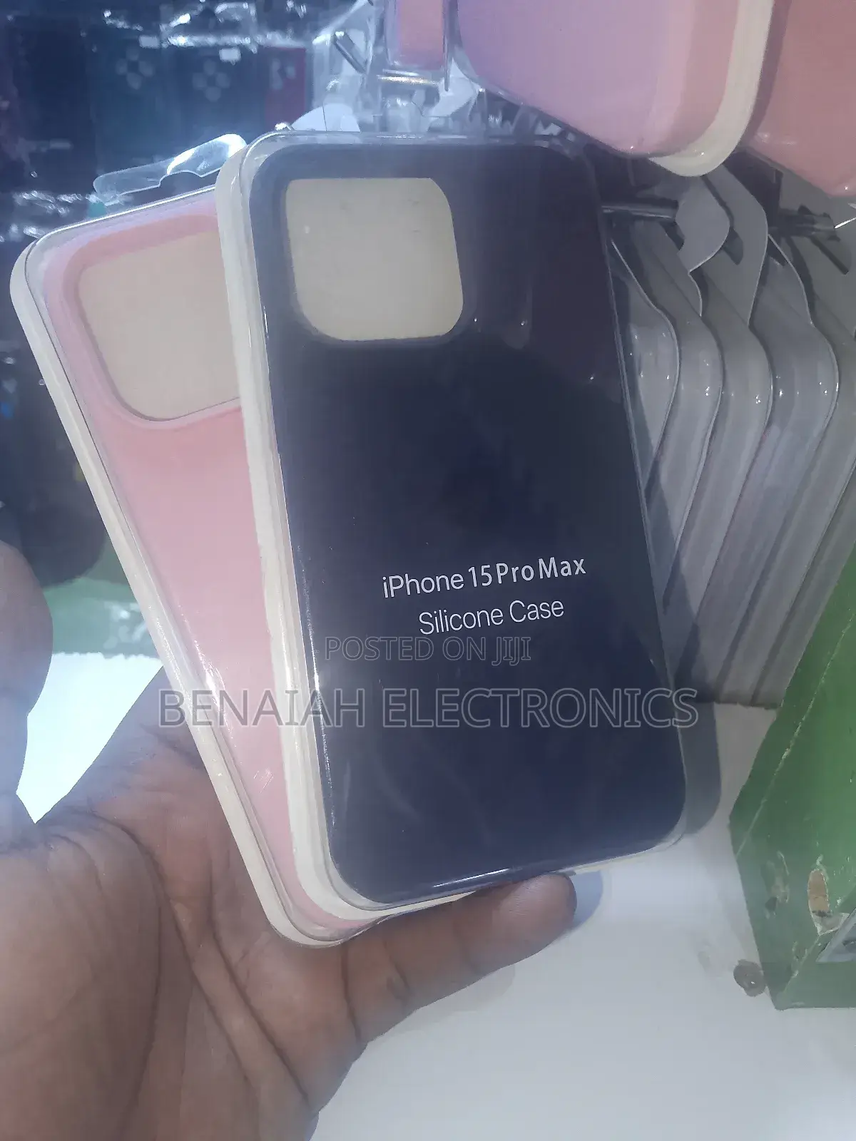 iPhone 15 Pro Max Silicone Case.(All Colors)