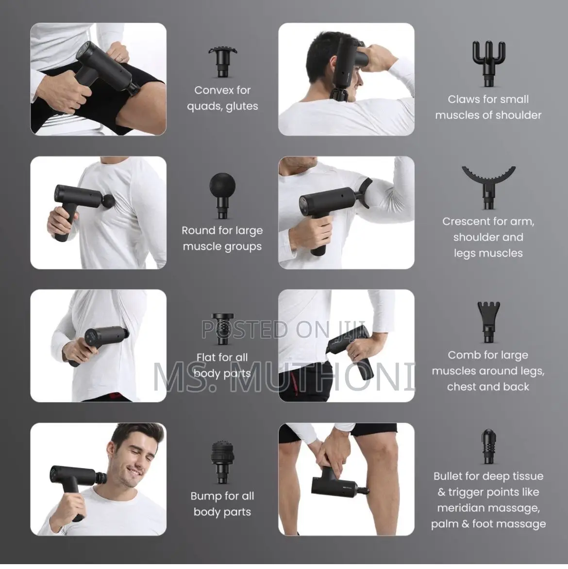 5 in 1 Portable Massage Gun