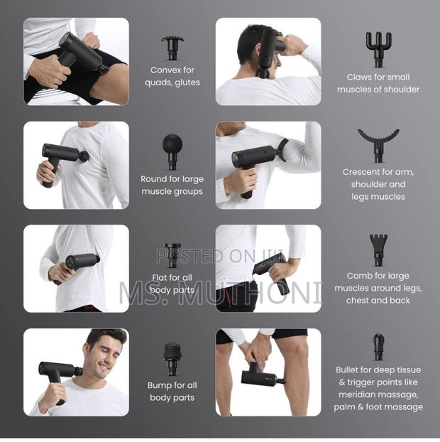 5 in 1 Portable Massage Gun - thumbnail 3