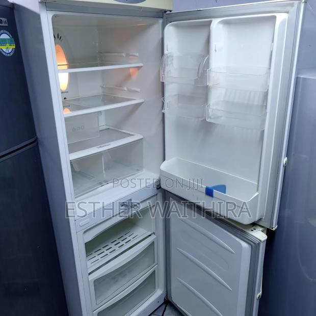 White Bottom Freezer Fridge - thumbnail 2