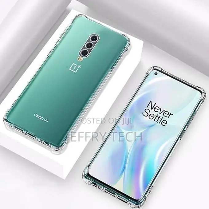 Transparent Silicone Case for One Plus 8 Cover Protection Po