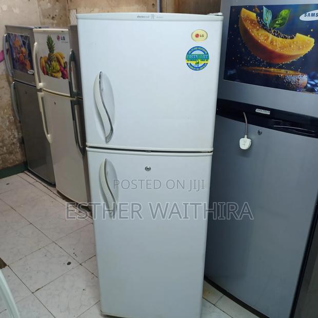 White Clean Lg Fridge