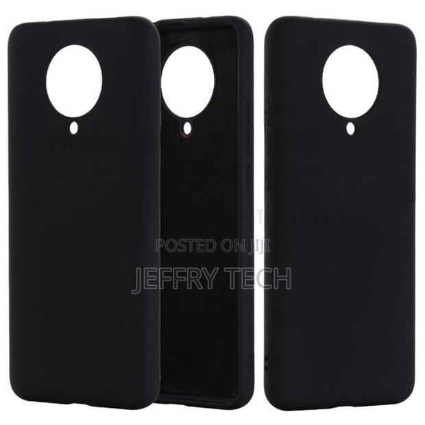 Black Silicone Case for Poco F2 Pro - Black Silicone Pouch - main view