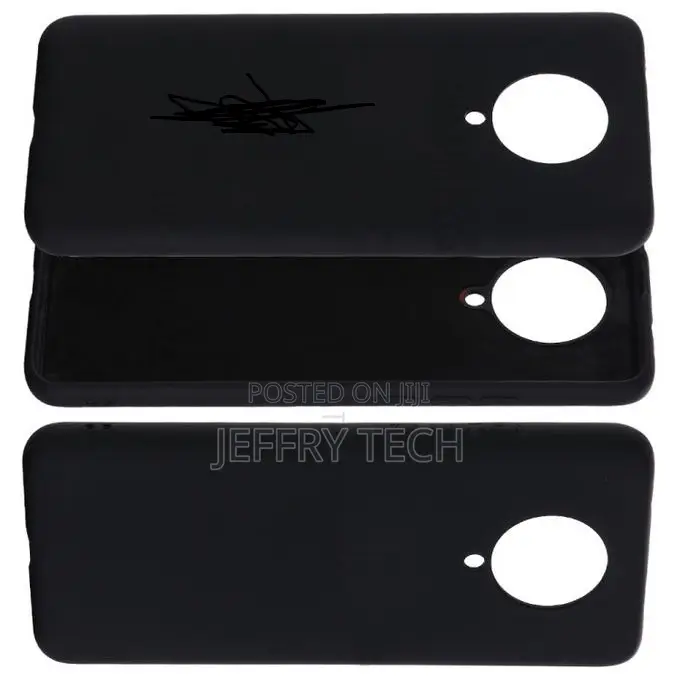 Black Silicone Case for Poco F2 Pro - Black Silicone Pouch