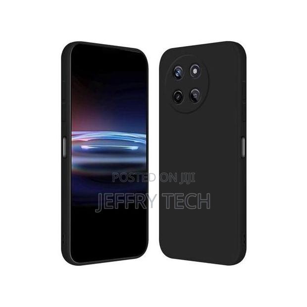 Black Silicone Case for Realme 11 4g Pouch Cover Protection - main view