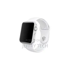 White Silicone Apple Watch Band for Series 7 42mm