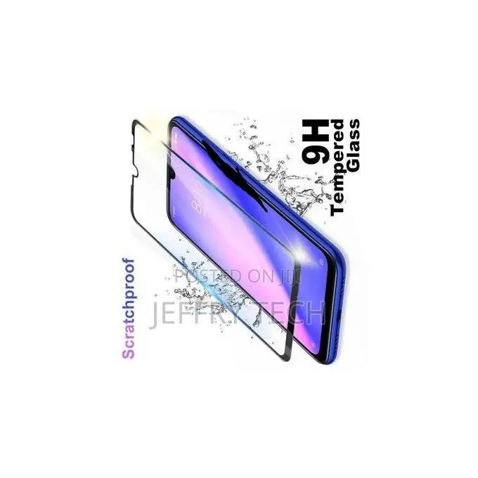 Shatterproof - Tempered Glass - Infinix Hot 8 Black Color Ve