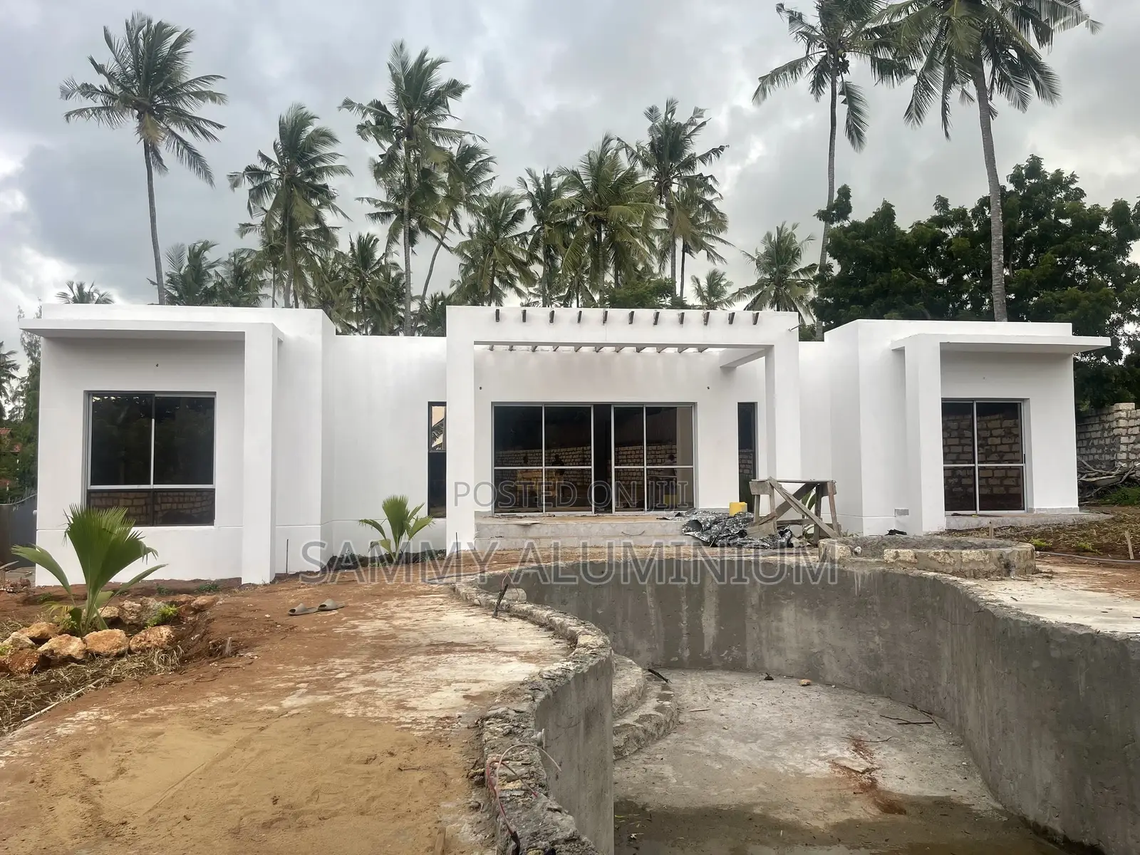 Brown Aluminium Sliding Windows and Doors (Watamu Project)