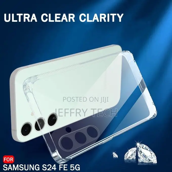 Transparent Silicone Cover for Samsung Galaxy S24 Fe