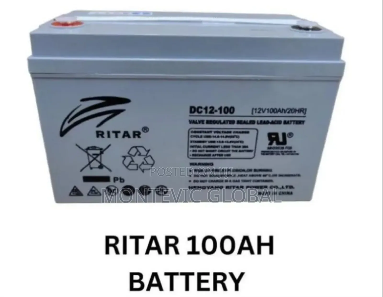 Ritar 100ah Battery