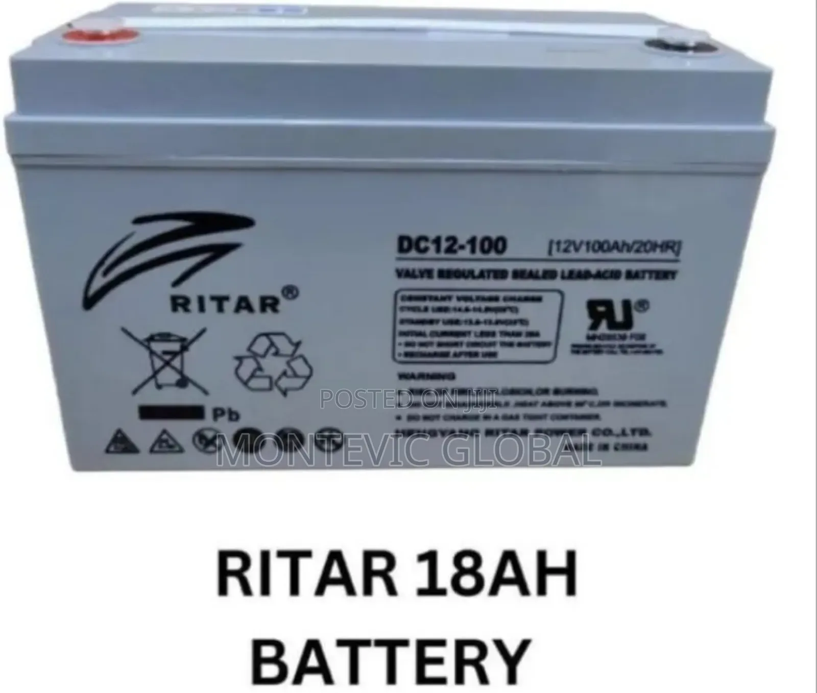 Ritar 18ah Battery