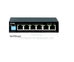 D-Link 6-Port Gigabit Poe Switch 4 Poe Ports 2 Uplink Port