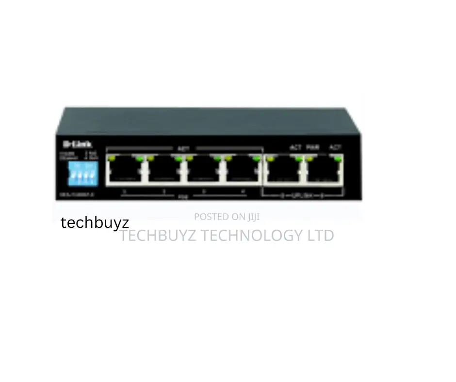 D-Link 6-Port Gigabit Poe Switch 4 Poe Ports 2 Uplink Port