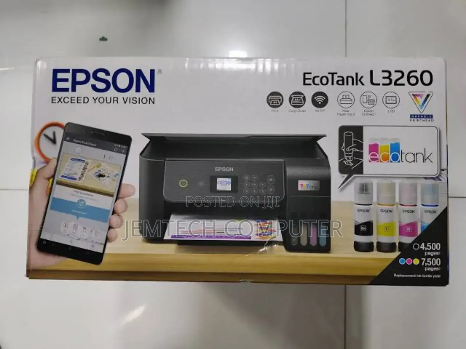 Epson Ecotank L3260 A4 Wi-Fi All-in-One Ink Tank Printer